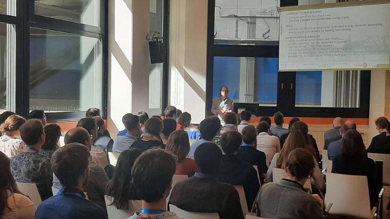 a group of attendees listening to a presentation at EGU Vienna